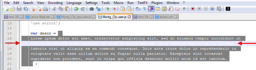 notepad_plusplus_backtick_style_current_line_unreadable.png